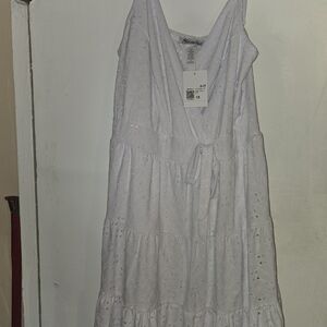 White Eyelet Maxi Dress